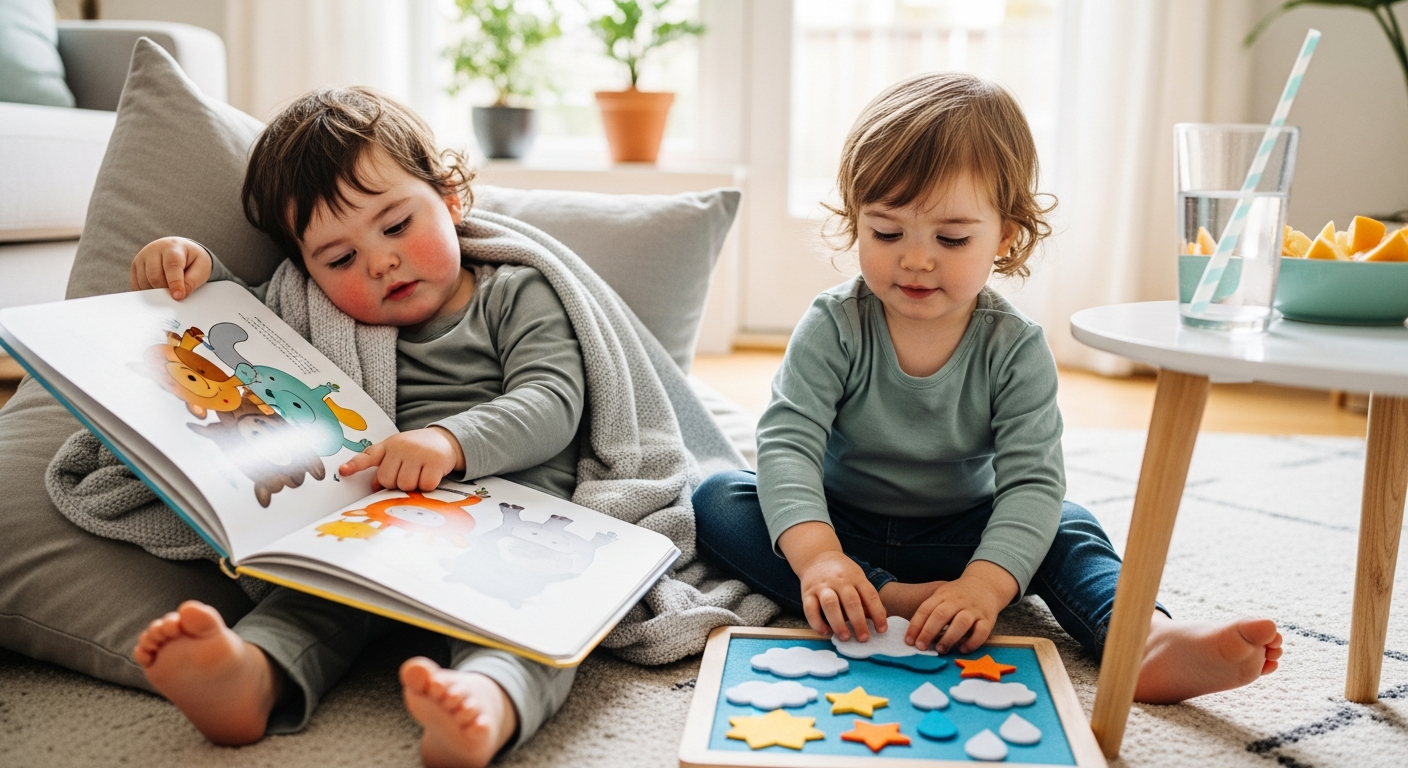 Easy Toddler Sick Day Activities for Calm Recovery cover image