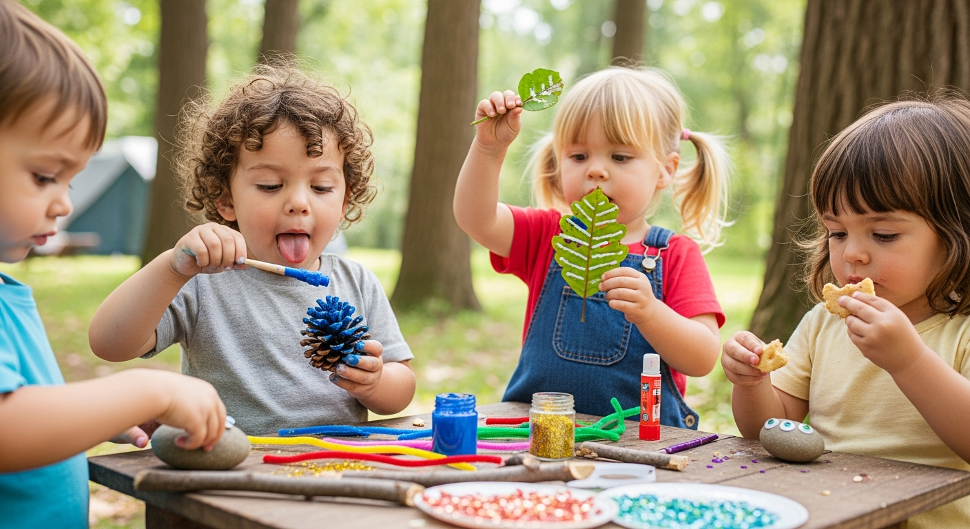 20 Creative Camping Toddler Crafts for Outdoor Fun cover image