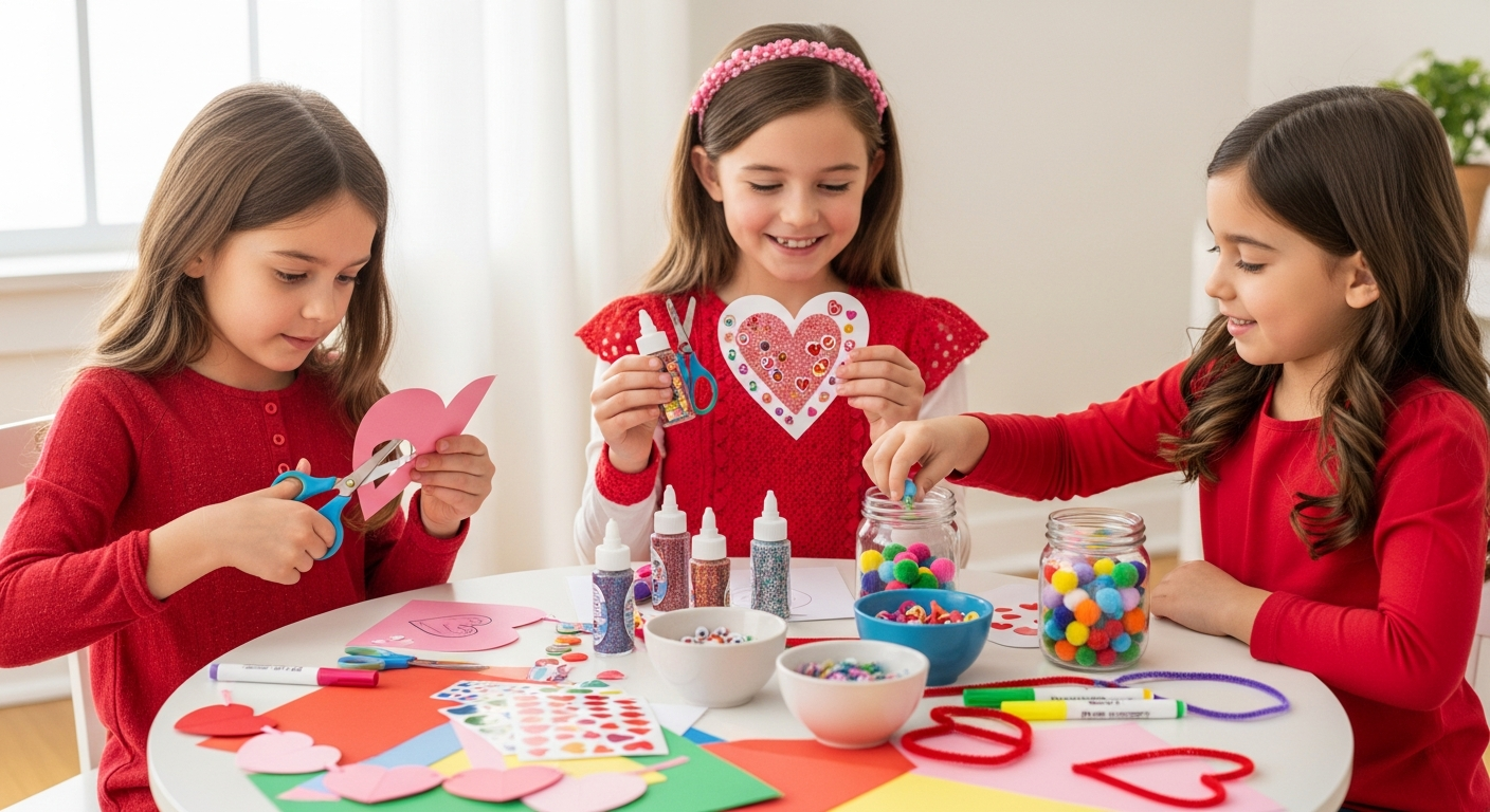 Easy Valentine's Crafts for Kids: Sparking Joy and Boosting Communication cover image