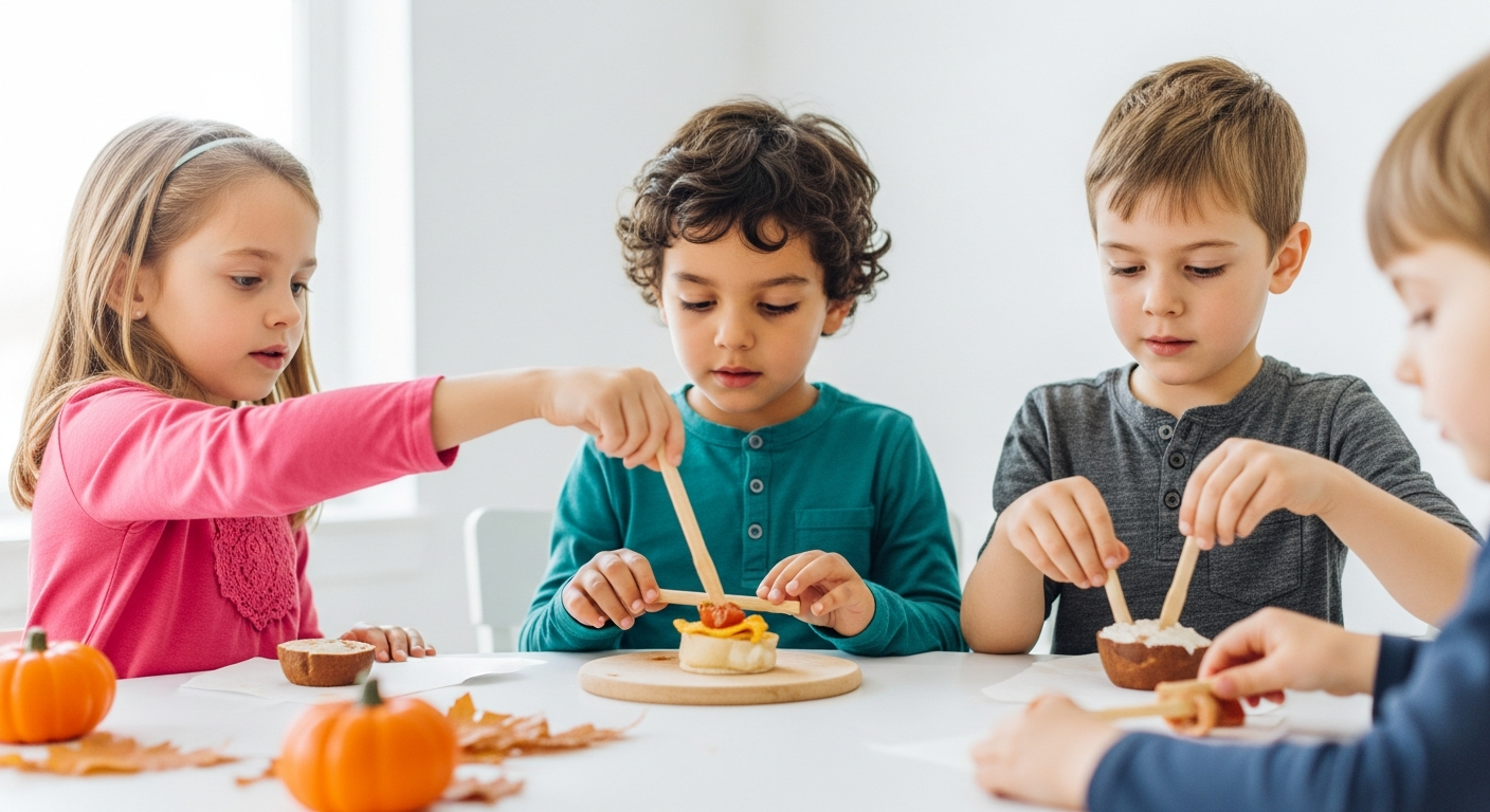 Easy Thanksgiving Food Crafts for Kids: Fun, Food, & Family cover image