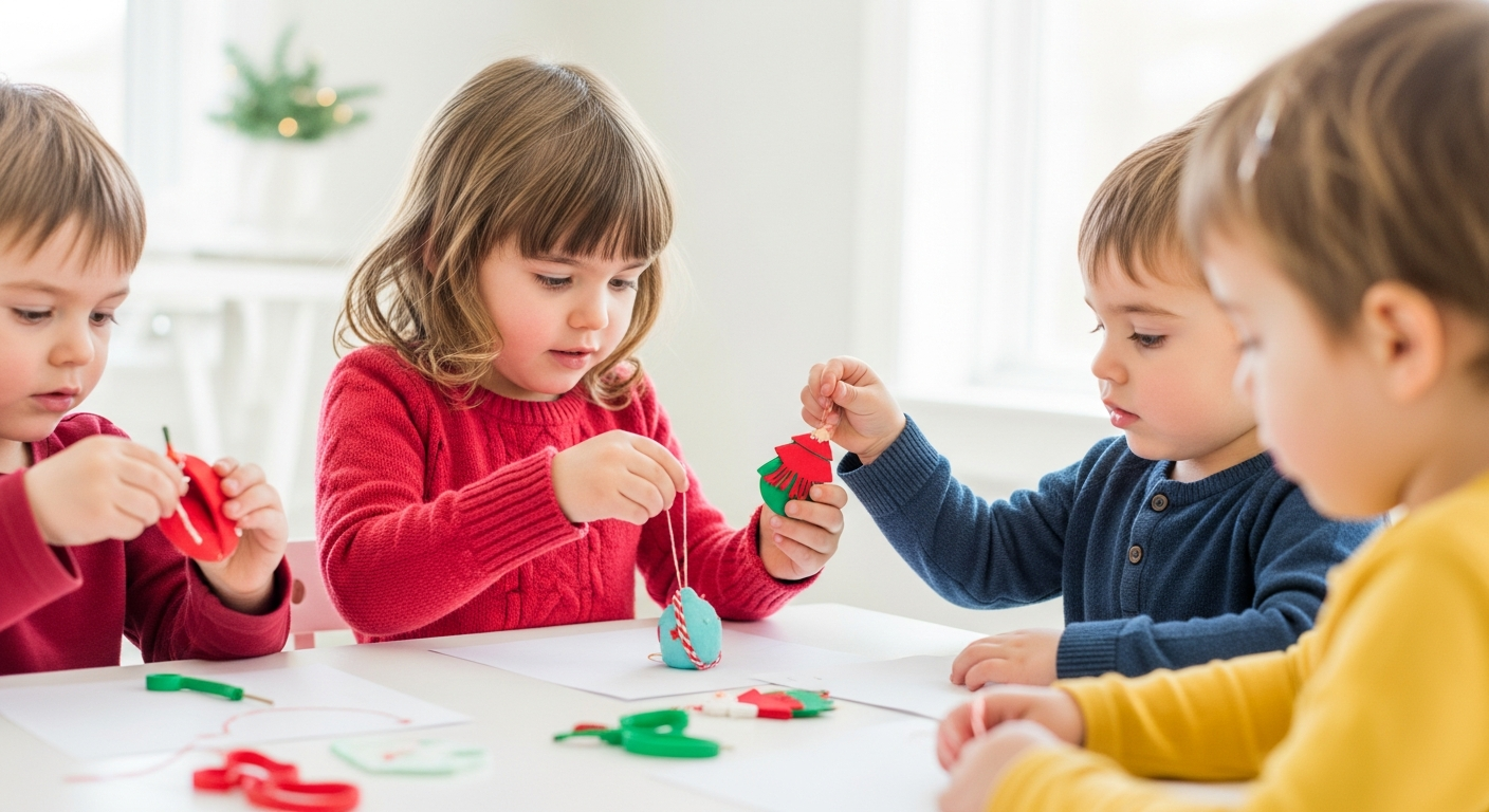 10 Fun Toddler Christmas Ornament Crafts for Early Speech cover image