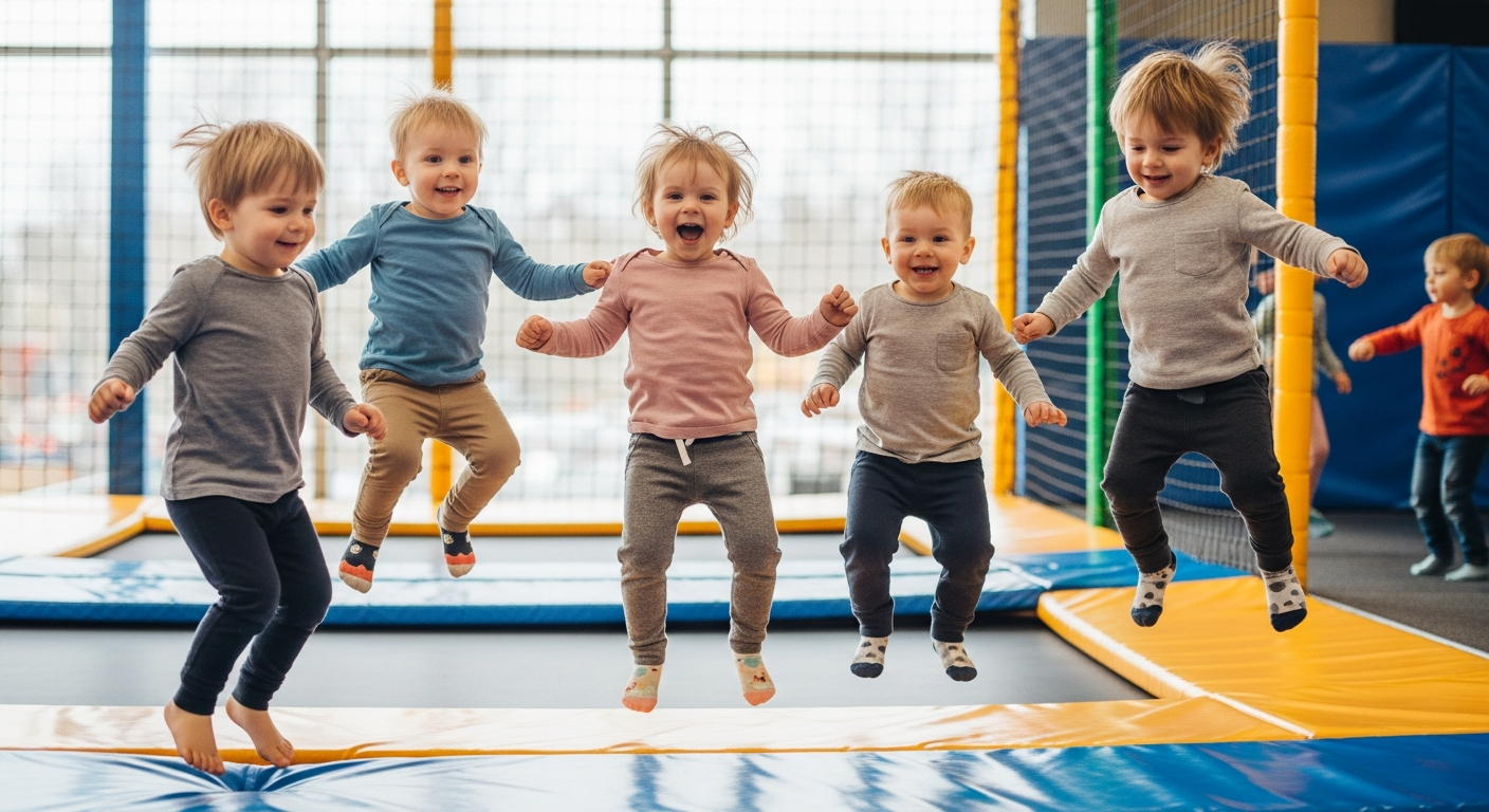 Jumping for Joy: Best Toddler Activities Trampoline Park Fun cover image