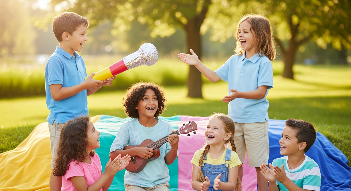 Sunshine & Smiles: Fun Summer Activities for Kids & Growing Voices cover image