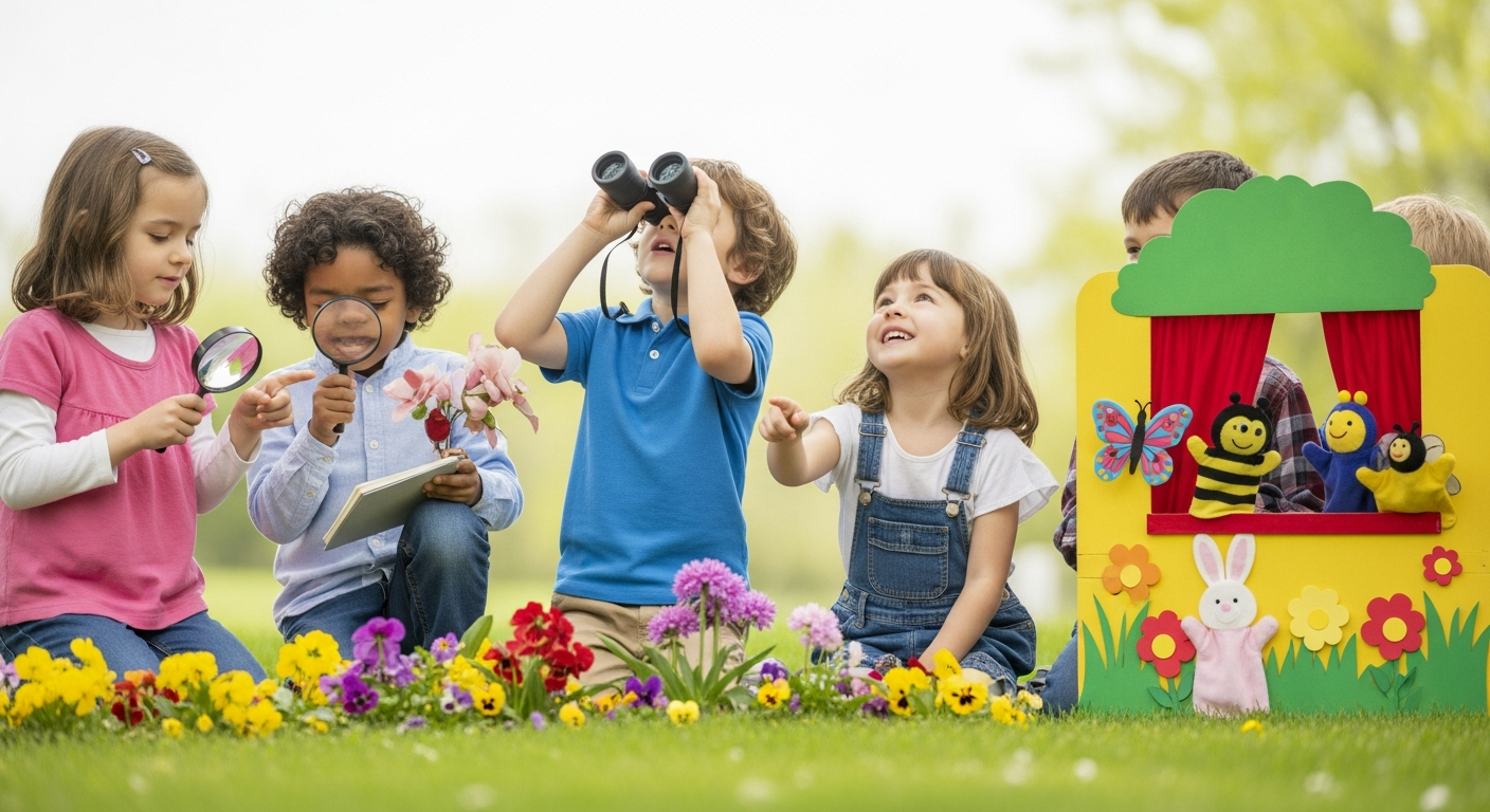 Spring Fun Activities for Kids: Blooming Language Skills cover image