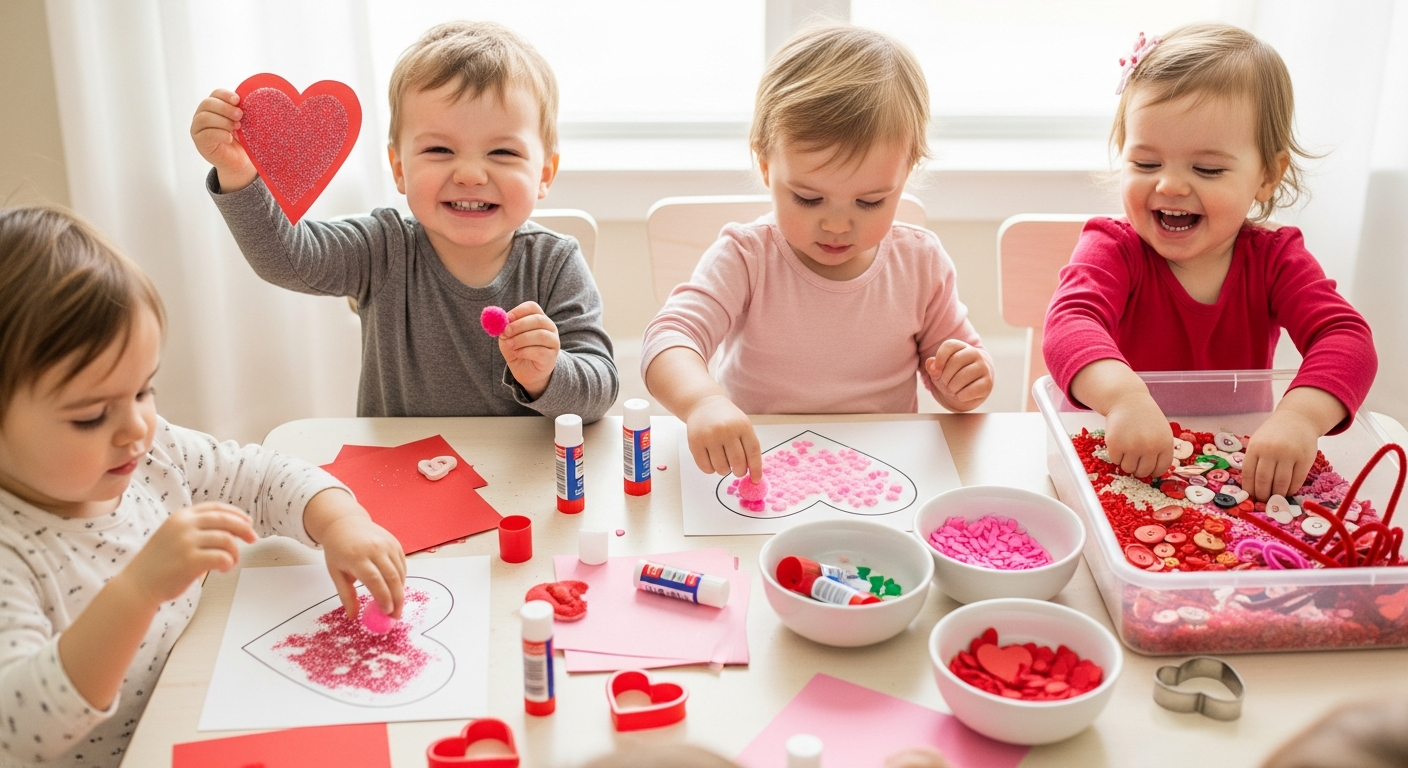 Heart-Filled Valentines Toddler Crafts and Play Ideas cover image