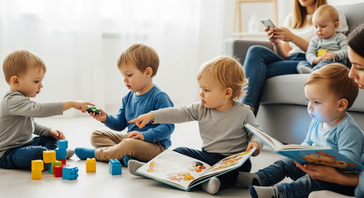 Imagen de portada de Razones para el retraso del habla en niños de 18 meses