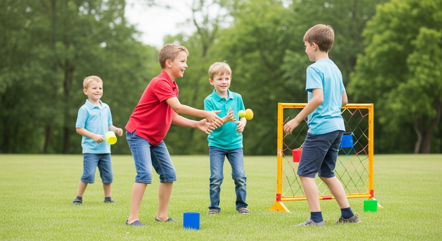Joyful Yard Games for Kids' Party Fun cover image