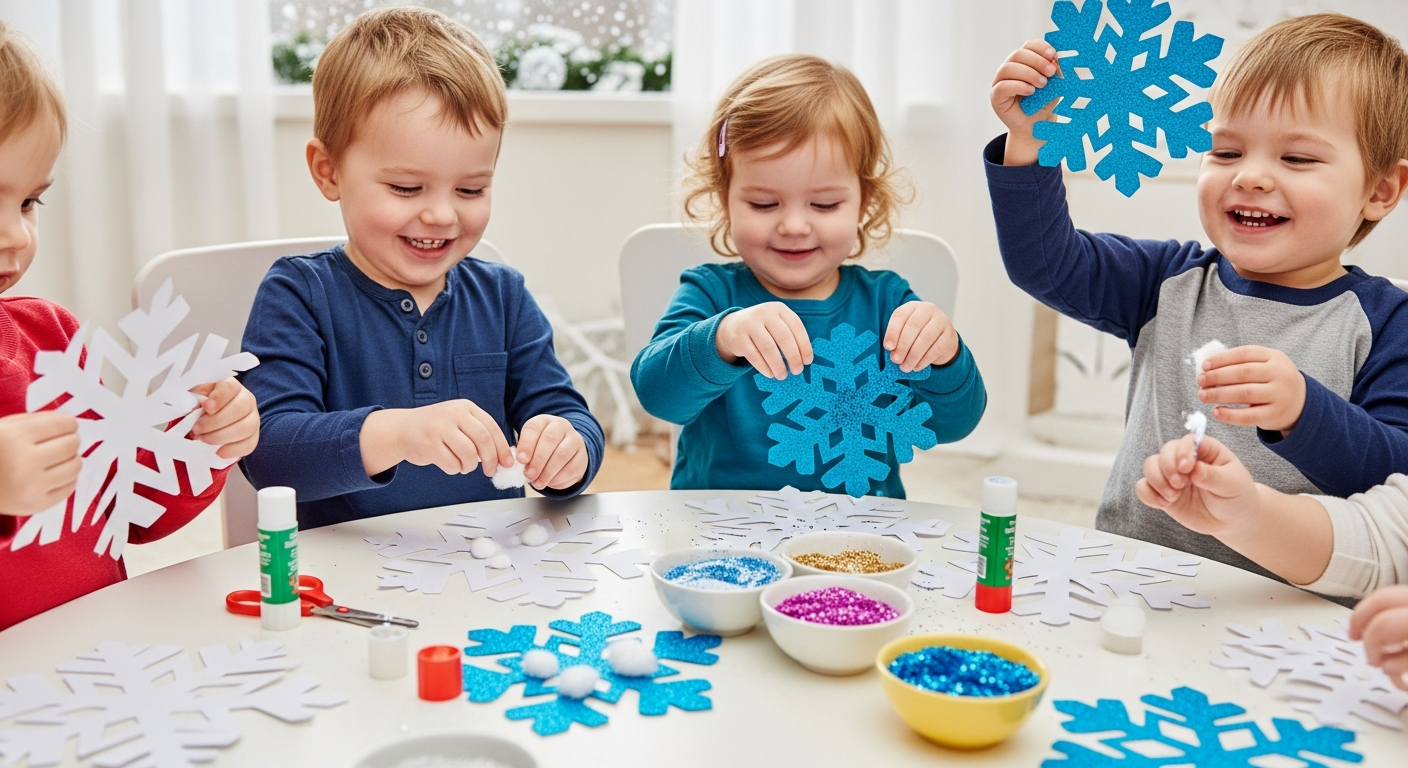 Easy and Joyful Snowflake Craft Toddler Activities for Winter Fun cover image