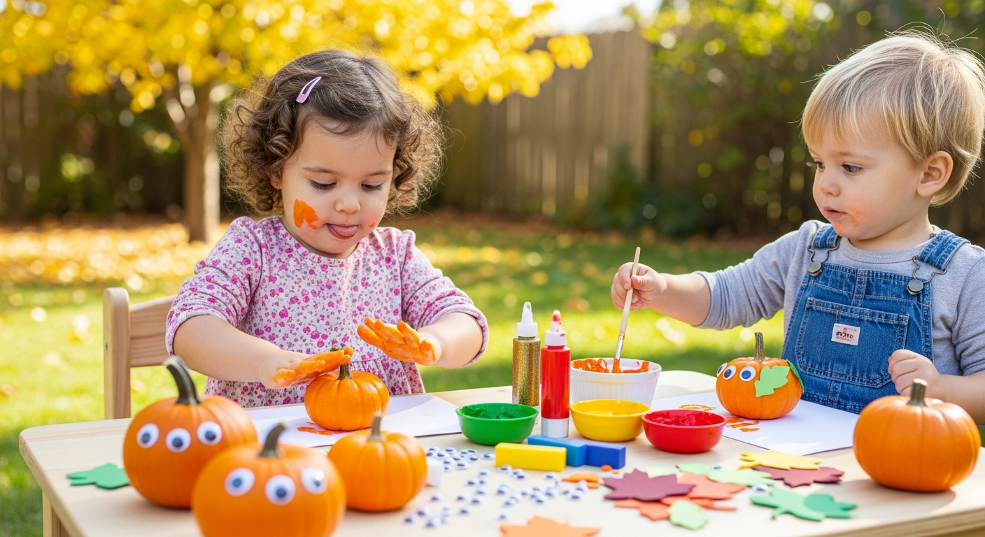 Toddler Pumpkin Crafts for 2 Year Olds: 15 Fun Ideas cover image