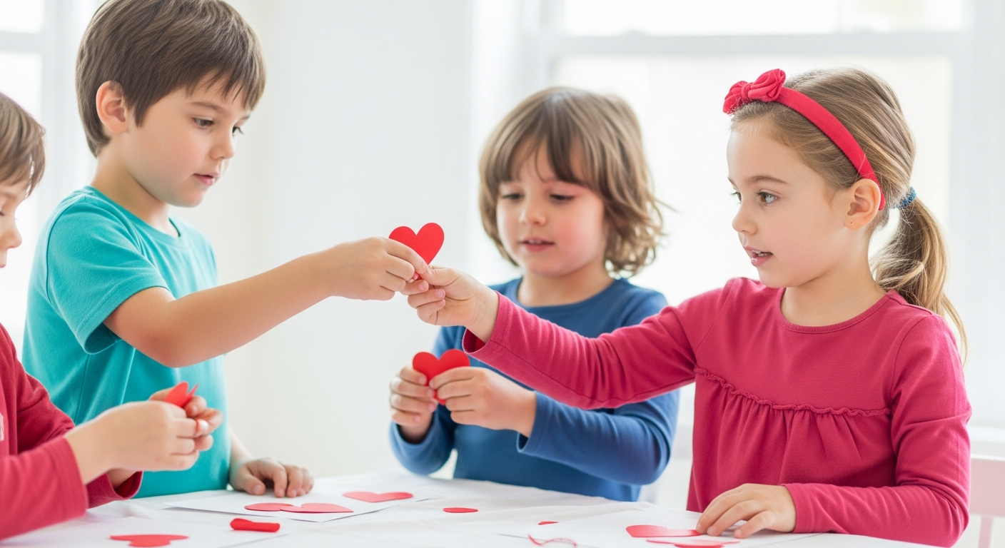 Imagen de portada: Manualidades de San Valentín Dulces y Sencillas para Niños: ¡Diversión para Todas las Edades!
