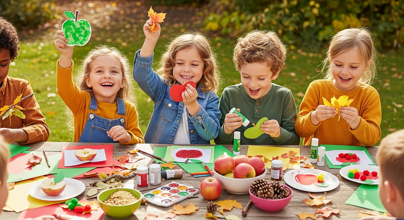 Crafting Joy: Easy Apple Crafts for Kids This Fall cover image