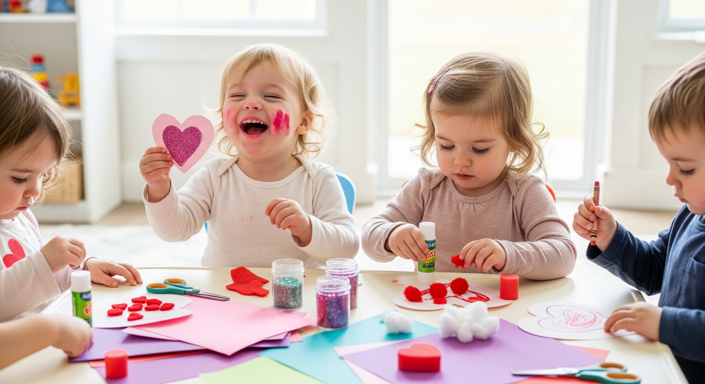 Heartfelt Valentine's Day Toddler Crafts for Joyful Learning cover image