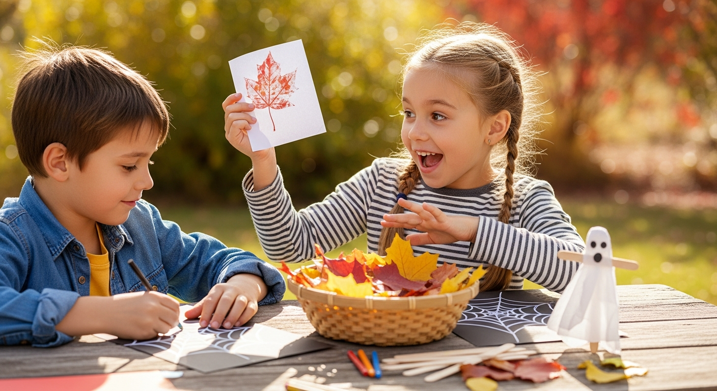 Fun & Easy October Crafts for Kids: Boost Their Communication & Creativity cover image