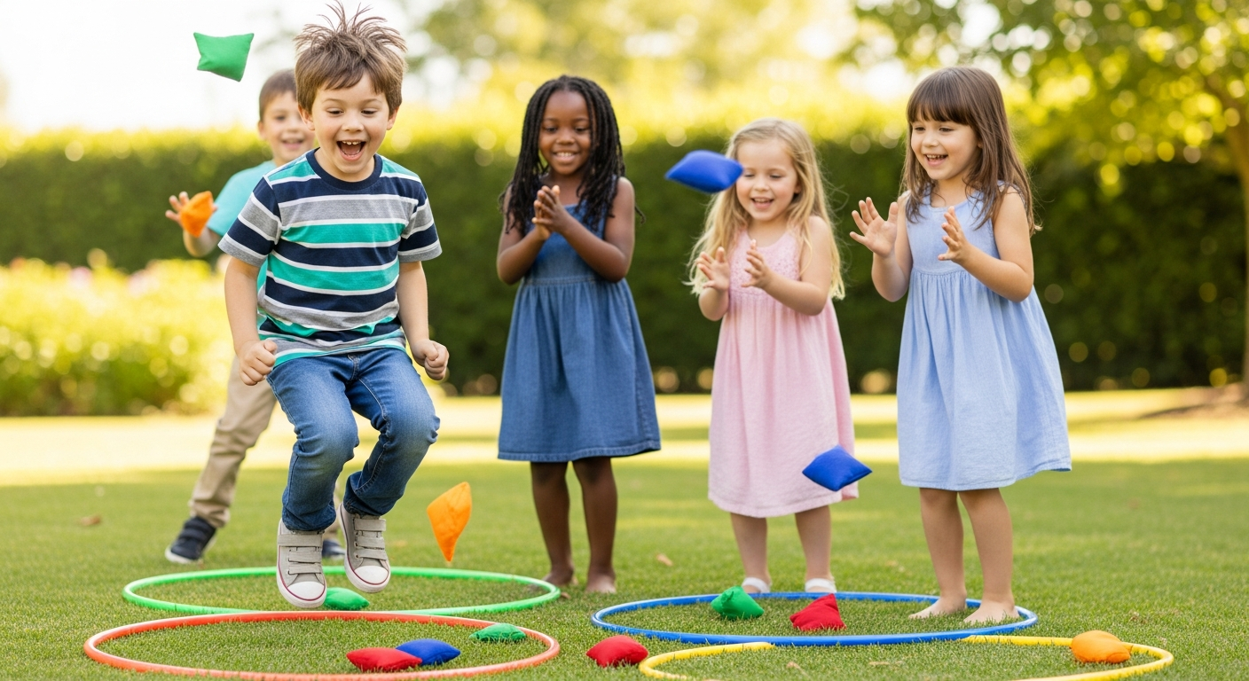 Joyful Jumps: Engaging Party Games for Little Kids cover image