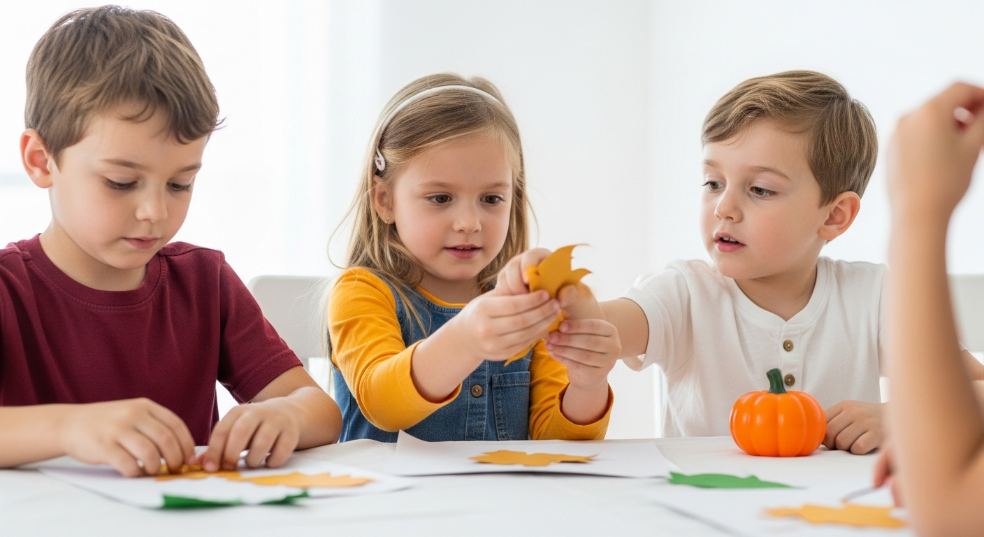 Imagen de portada de Manualidades fáciles para el Día de Acción de Gracias: Diversión para niños y familias