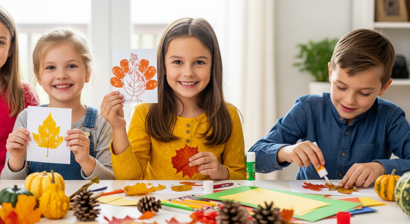 Easy November Crafts for Kids: Fun Fall Projects cover image