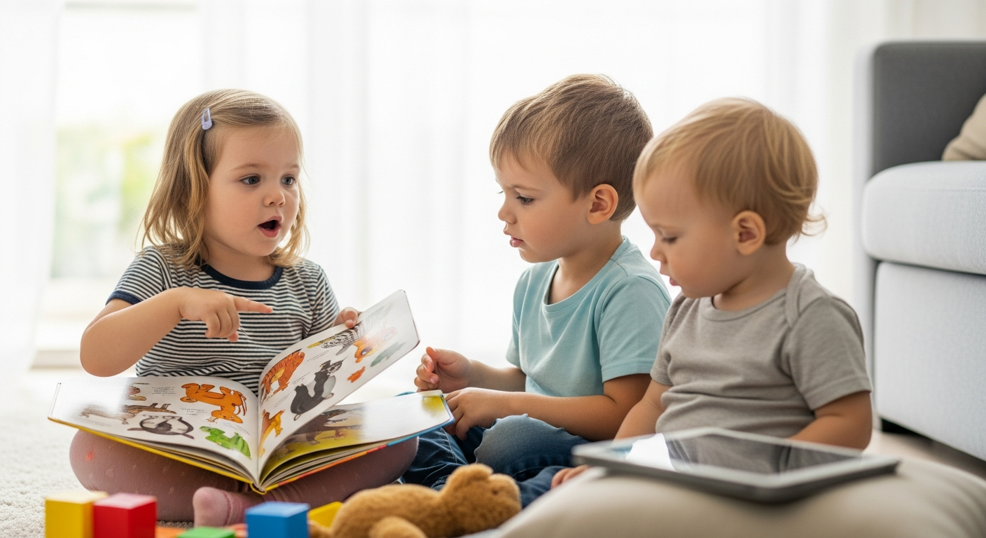 Imagen de portada de ¿Puede el tiempo frente a las pantallas causar retraso en el habla? Lo que los padres deben saber